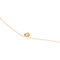 Collier Collier en or rose 18 carats avec diamant taille brillant 0,05 ct 58 Facettes 579147RV