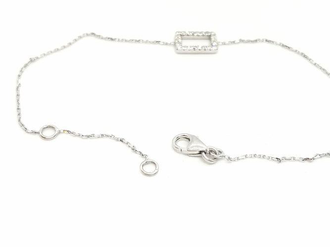 Bracelet Bracelet en or blanc 18 carats serti de diamants 58 Facettes 579196RV