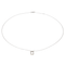 Collier Collier graphique rectangle en or blanc et or rose avec diamants 58 Facettes 579199RV