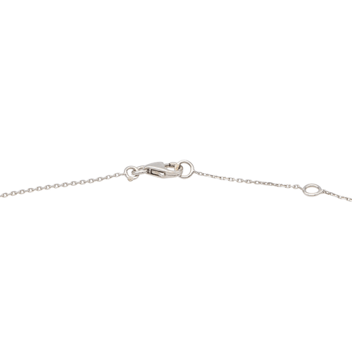 Collier Collier graphique rectangle en or blanc et or rose avec diamants 58 Facettes 579199RV