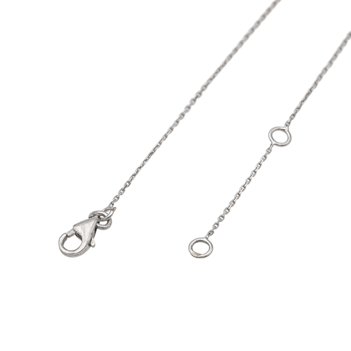 Collier Collier graphique rectangle en or blanc et or rose avec diamants 58 Facettes 579199RV