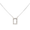 Collier Collier graphique en or blanc et rose 18 carats avec diamants 58 Facettes 579200RV