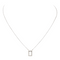 Collier Collier graphique en or blanc et rose 18 carats avec diamants 58 Facettes 579200RV