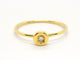 Bague 52 Bague en or jaune 18 carats avec diamant taille brillant 58 Facettes 579280RV