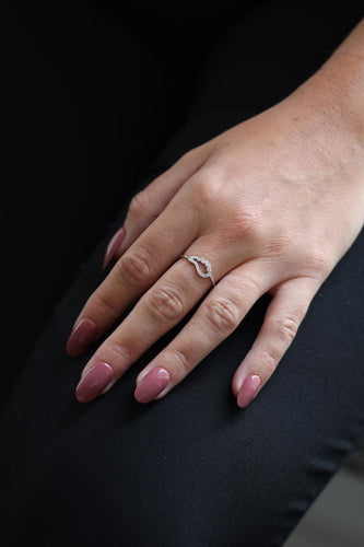 Bague 54 Bague aile d’ange en or blanc 18 carats et diamants 58 Facettes 579296RV