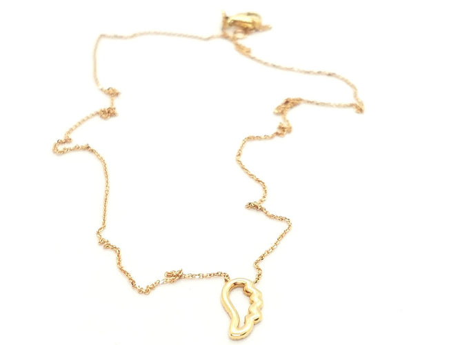 Collier Collier aile d’ange en or rose 18 carats et diamants 58 Facettes 579299RV