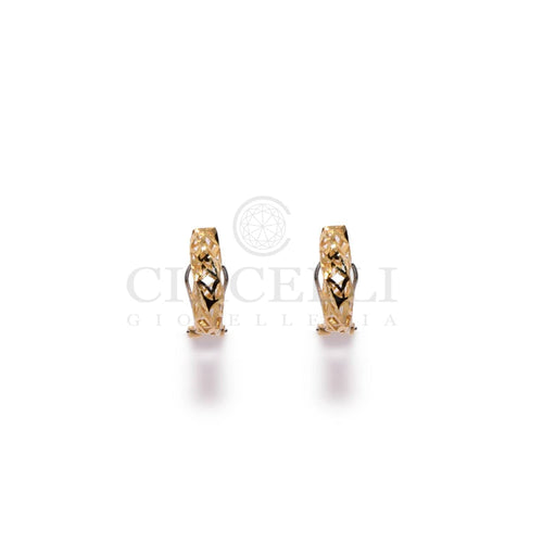 Earrings 18k yellow gold stud towel earrings 58 Facettes MA00OG71D00FH