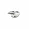 Bague 54 Bague jonc or gris 2 diamants 58 Facettes GU61