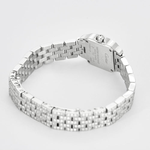 Montre CARTIER - Montre Modèle Santos Demoiselle - en or blanc et diamants 58 Facettes DV0618-1