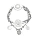 Bracelet CHANEL - Camélia - Bracelet en or gris, diamants 58 Facettes DV0615- 4