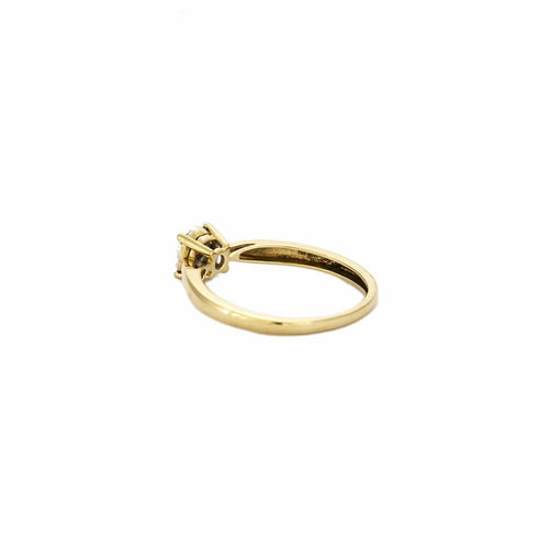 Bague 52 Bague motif floral en or jaune 18 carats et diamants 58 Facettes BO/230037/