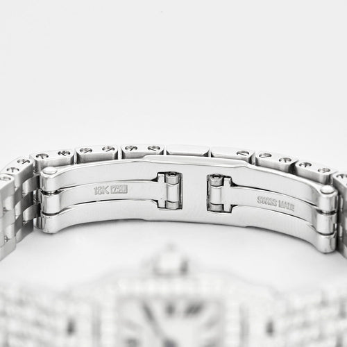 Montre CARTIER - Montre Modèle Santos Demoiselle - en or blanc et diamants 58 Facettes DV0618-1