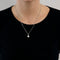 Collier Collier pendentif en or blanc 18k et diamant 0,50 ct 58 Facettes BO/24009