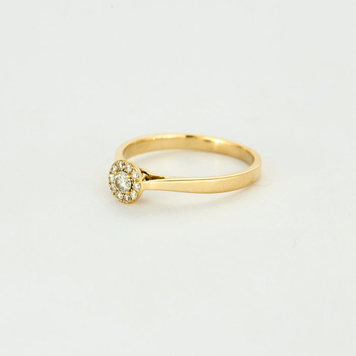 Bague 52 Bague en or jaune et diamants 58 Facettes DV6269-1