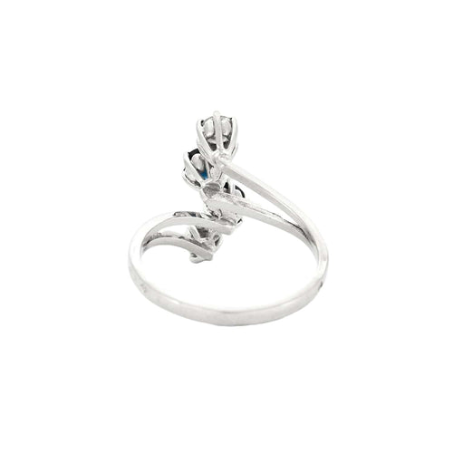 Bague 52 Bague Toi et Moi en or jaune 18k, saphirs et diamants 58 Facettes BO/230121