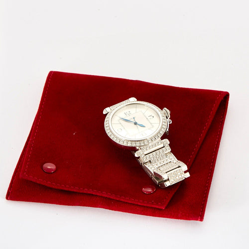 CARTIER - Pasha - Montre Or Blanc et Diamants 58 Facettes