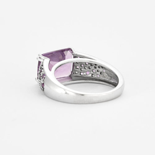 Bague 55 Mauboussin - Ma princesse d'amour - or gris et améthystes 58 Facettes DV0599-2