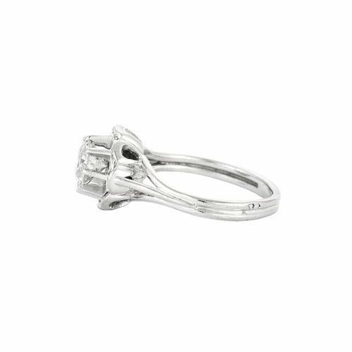 Bague 58 Bague solitaire en or blanc 18 carats et diamant 1,50 ct 58 Facettes BO/230059/