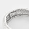 CARTIER - Exceptionnel bracelet jonc en platine et diamants 58 Facettes