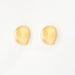 Boucles d'oreilles Paire de clips d'oreilles en or jaune à motif convexe 58 Facettes LF7