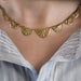 Collier Collier draperie or et diamants 58 Facettes