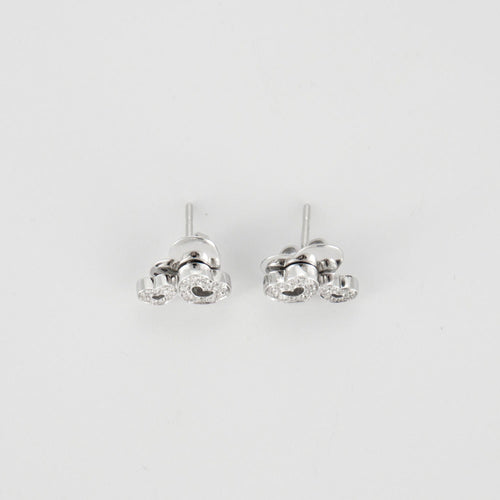 Boucles d'oreilles Pasquale Bruni - Boucles d'oreilles double cœurs diamants 58 Facettes P9L8
