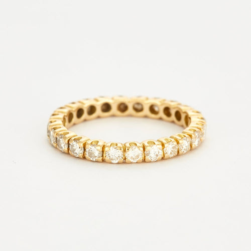 Bague 52 Alliance en or jaune et diamants 58 Facettes DV0613-1