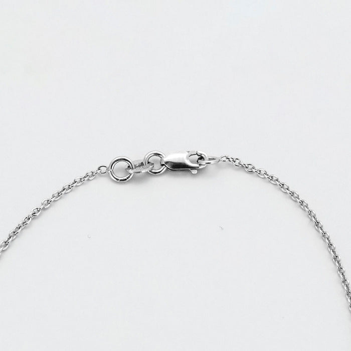 Collier Collier en or gris diamants et saphirs 58 Facettes DV0560-2