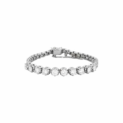 Bracelet Bracelet ligne de diamants en or blanc 18 carats 58 Facettes BO/240008/
