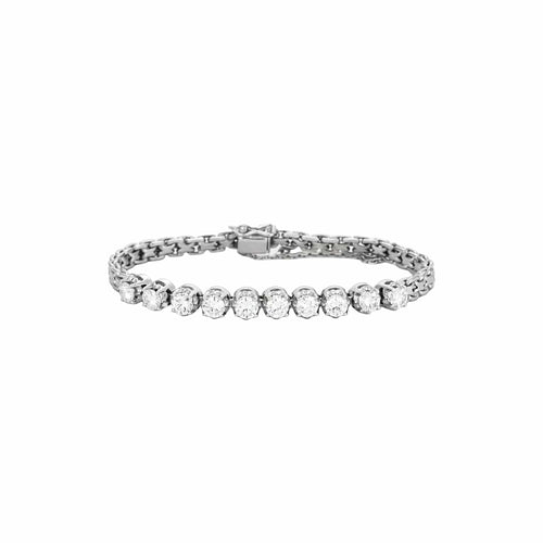 Bracelet Bracelet ligne de diamants en or blanc 18 carats 58 Facettes BO/240008/