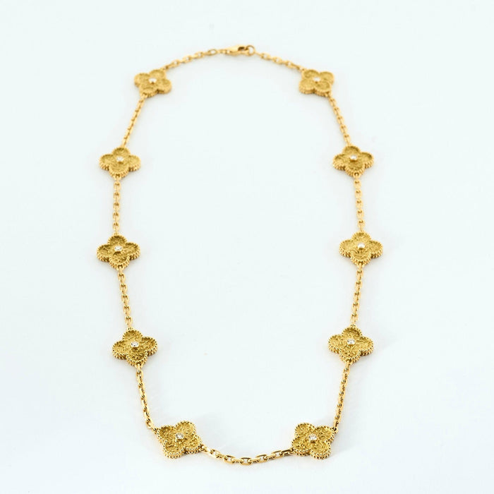 Collier VAN CLEEF & ARPELS - Collier Alhambra Vintage 58 Facettes