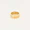 Bague 48 Bague bandeau en or jaune 18 carats et diamants taille princesse 58 Facettes