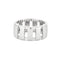 Bague 61 Chaumet - Bague bandeau Class One en or blanc et diamants 58 Facettes BO/230007 STA
