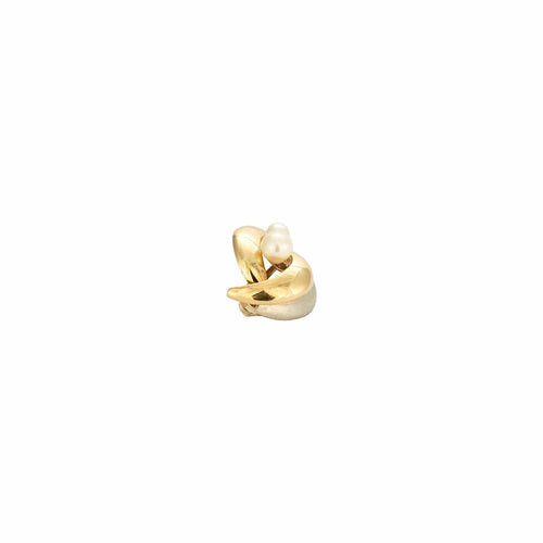 Boucles d'oreilles Boucles d'oreilles clips vintage en or jaune 18k et perles de culture 58 Facettes BO/230057/