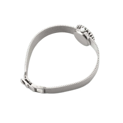 Zegarek Longines - Zabytkowy zegarek na bransolecie z białego złota 18k i diamentami 58 Facettes BO/230072