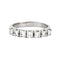 Bague 54 Bague alliance demi-tour en or blanc 18k et diamants 58 Facettes BO/240002