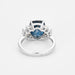 Bague 54 Bague or blanc, saphir et diamants 58 Facettes DV0671-17-54-3