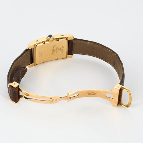 Montre CARTIER - Tank Américaine - Montre or jaune 58 Facettes 230343