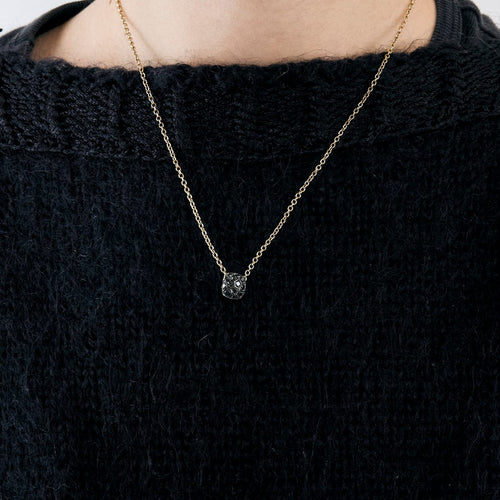 Collier POMELLATO - Nudo - Pendentif petit modèle en Or rose et Diamants noirs 58 Facettes DV0787-1