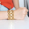Bracelet Bracelet Tank en or jaune 58 Facettes THI0423