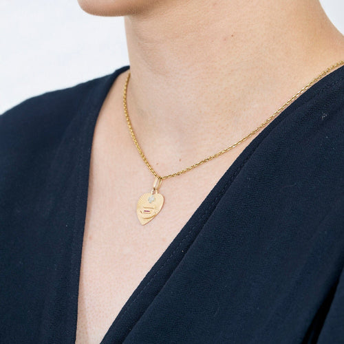 Pendentif AUGIS - Pendentif sentimental en or jaune 58 Facettes FOU1271