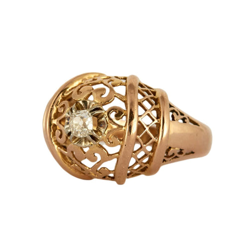 Bague 61 Bague « Garance » en or jaune 18k et diamant 58 Facettes BO/230038