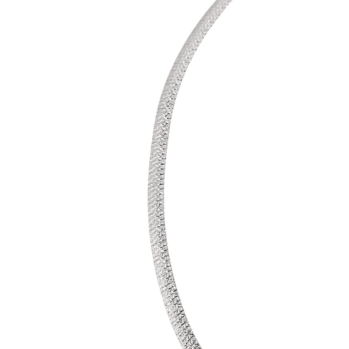 Collier Collier maille oméga réversible en or jaune et or blanc 58 Facettes BO/250006