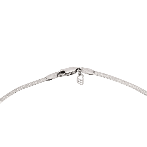 Collier Collier maille oméga réversible en or jaune et or blanc 58 Facettes BO/250006