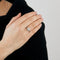 Bague 50 Bague - Bague sertie de diamants en or blanc 18k 58 Facettes BO/230043/