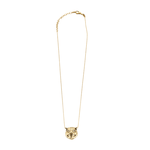 Collier Gucci - Collier pendentif tête de tigre en or jaune et diamant 58 Facettes BO/250004