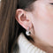 Boucles d'oreilles Boucheron - Boucles d'oreilles motif floral en or blanc et diamants 58 Facettes BO/240029
