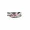 Bague 51 Bague Dimona en or blanc 18k, saphirs roses et diamants 58 Facettes BO/230063