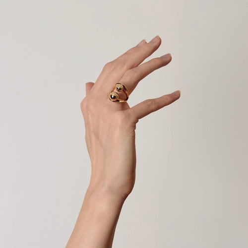 Bague 49 Cartier Dinh Van - Rare Bague en Or jaune 18k 58 Facettes 58FC23