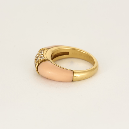 Van Cleef & Arpels - Philippiner Ring Gelb Corail Angel Skin und Diamanten